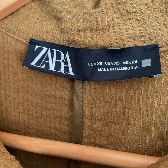 Zara Lightweight Ribbed Oversized Shacket - Picture 6 of 8